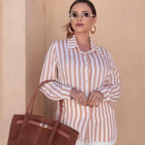 Camisa Listrada Tamanhos Grandes